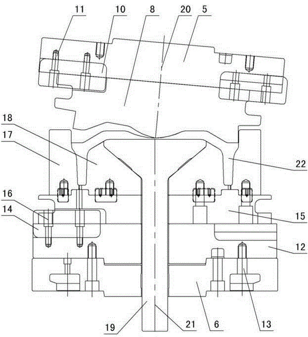 Processing method of carrying out rotary forging on forge pieces with high precision of truck hub