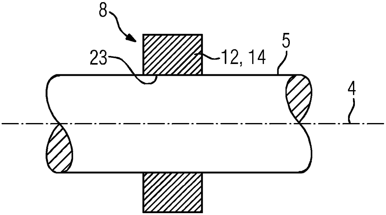 Sensor for a magnetic bearing