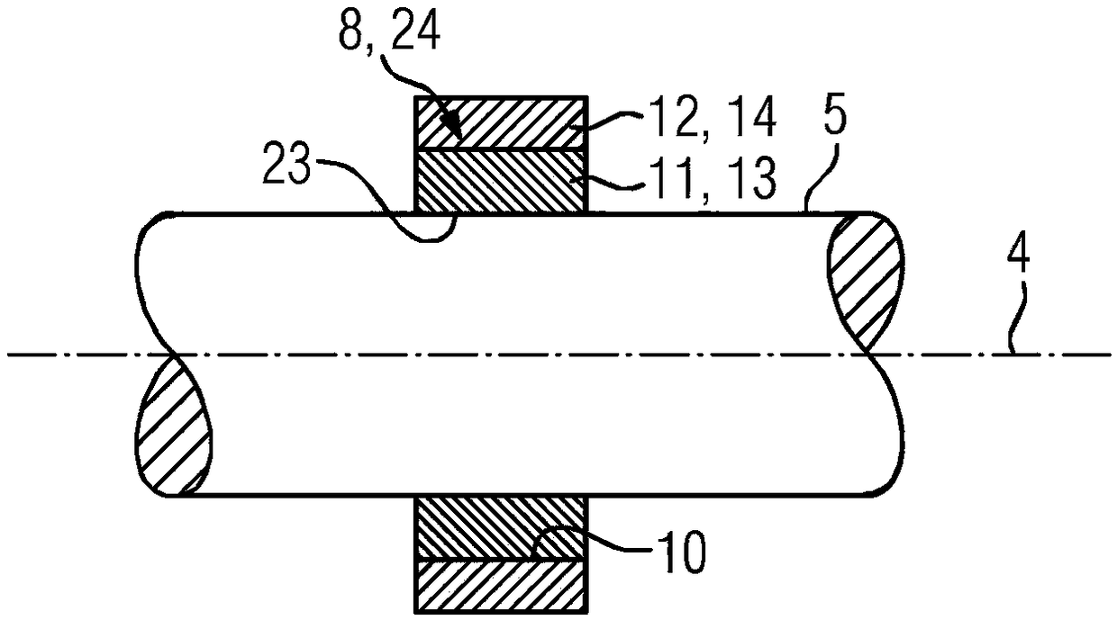 Sensor for a magnetic bearing