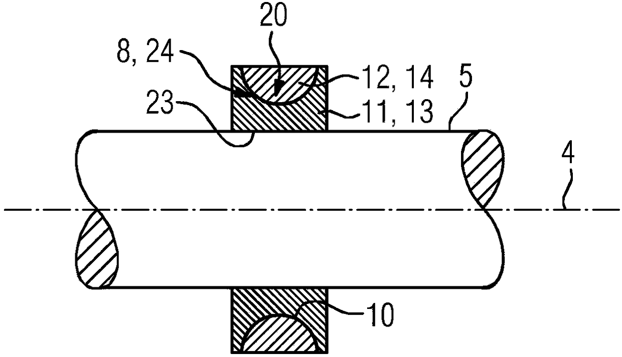 Sensor for a magnetic bearing