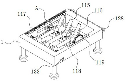 Metal pipe bending machining device based on measuring assembly