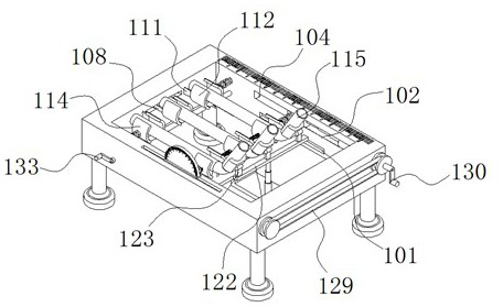 Metal pipe bending machining device based on measuring assembly