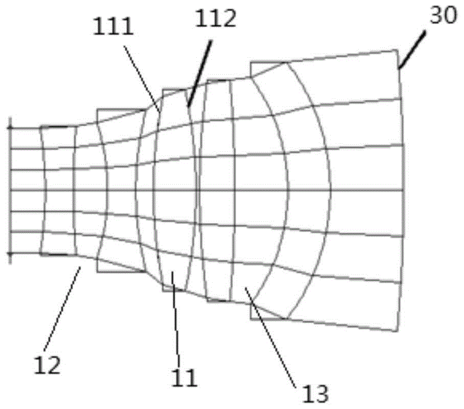 Compensation system, high-order aspheric surface detection device and method