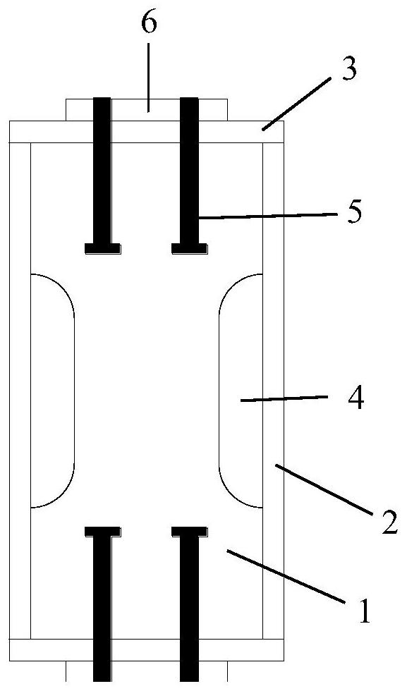 Method for manufacturing and testing pre-embedded screw type steel fiber reinforced concrete uniaxial tensile test piece