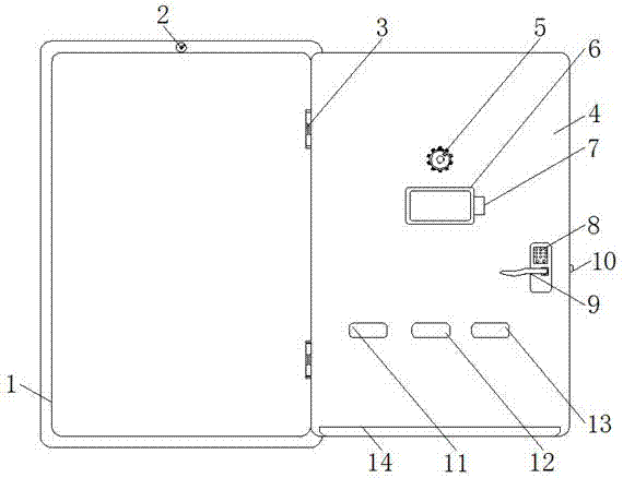 Security door with intelligent housing system and good safety performance