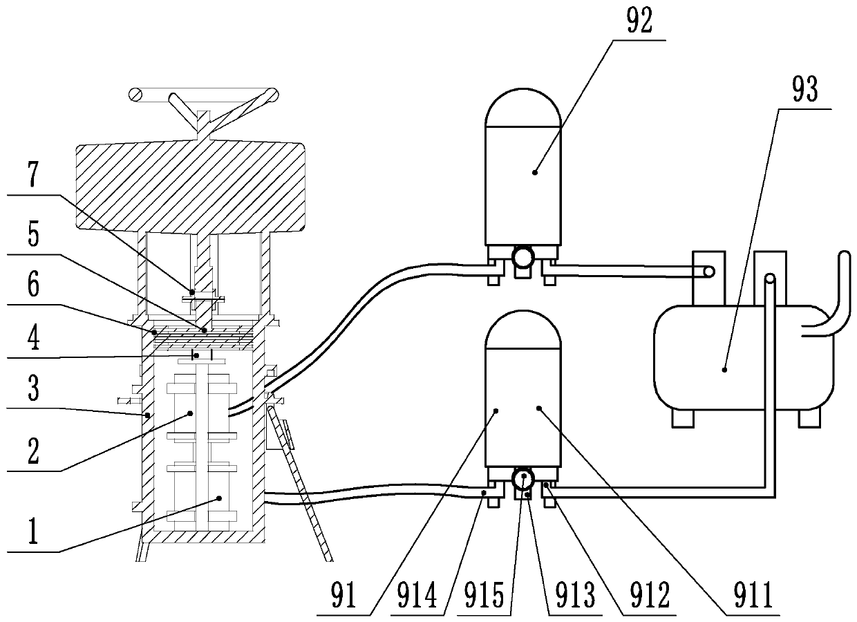 Comprehensive testing device for rotary valve electric actuator