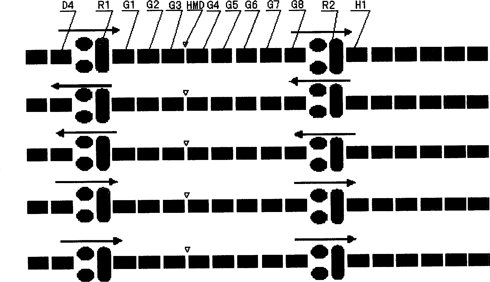 Method of parallel rolling by two roughing mills in the rough roll zone on hot rolling production line