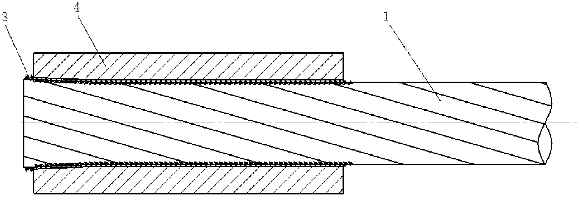 Large-diameter steel strand compression type anchorage device