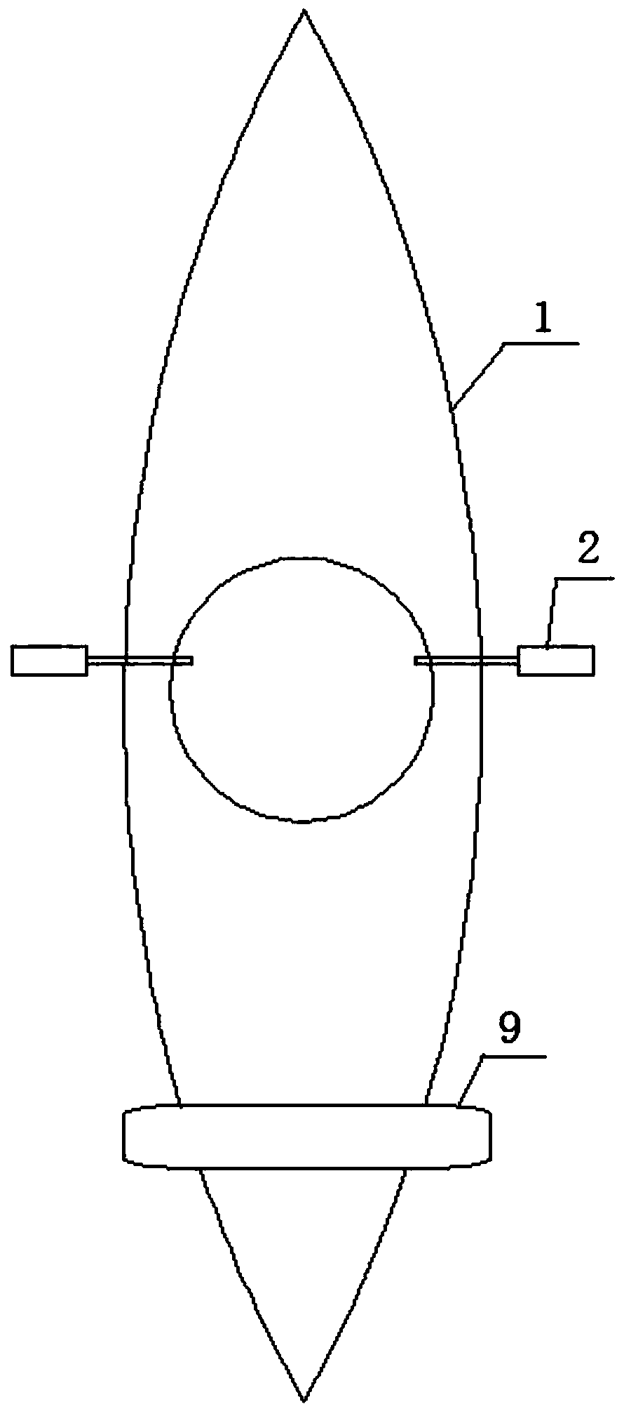 Special boat and paddle for flat-water racing