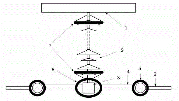 Method and device for improving pollution flashover performance of suspension insulator