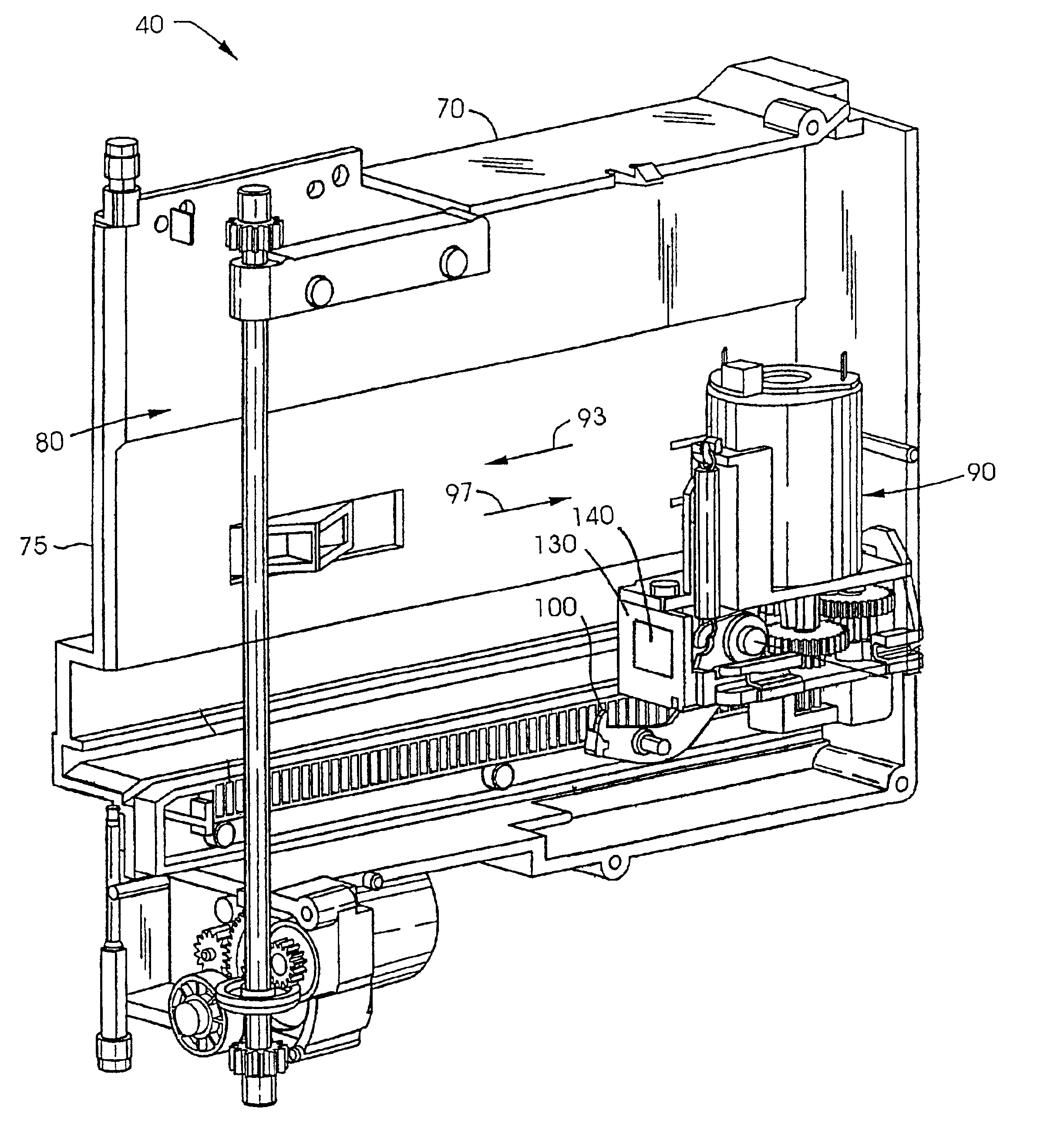 Media storage system using a transponder for transmitting data signal