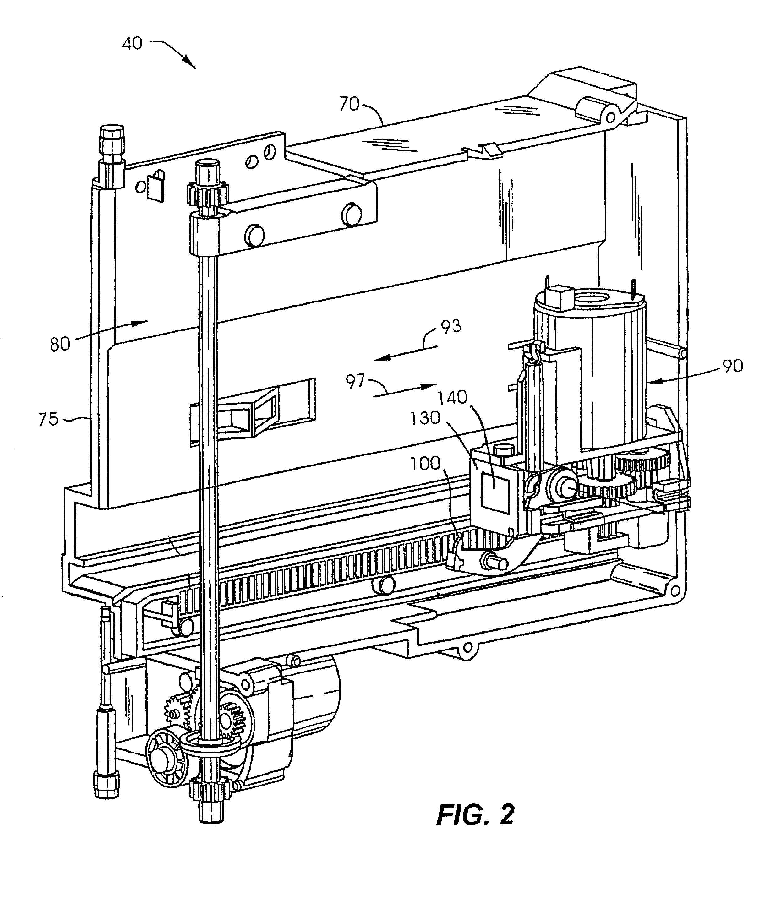 Media storage system using a transponder for transmitting data signal