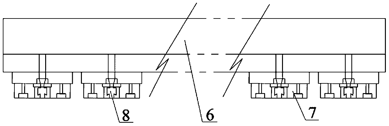 High-pressure flushing system for trailing suction hopper dredger and with self-exciting oscillation pulsed jet flow nozzles