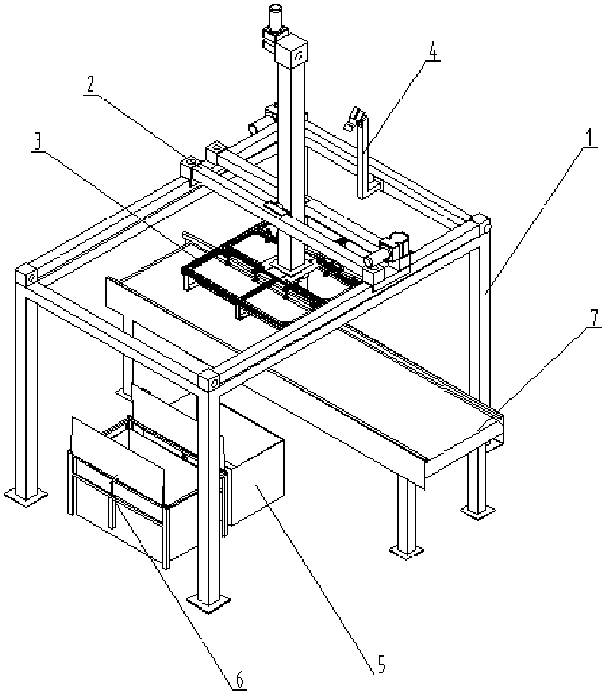 Automatic removal system for package films of tebacco strips