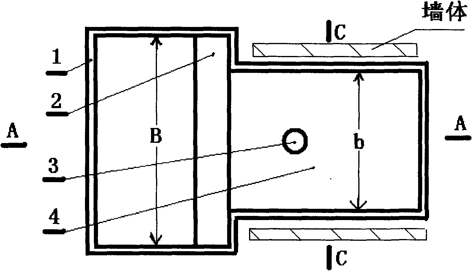 Water-storage-type drawer box for wall planting