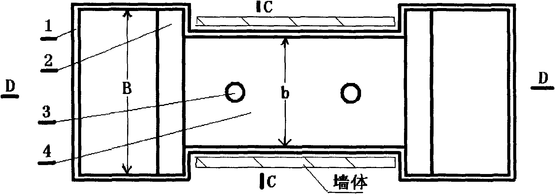 Water-storage-type drawer box for wall planting