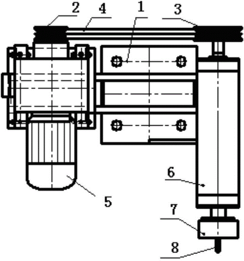 Milling mechanism for milling machines special for tube plate partitions