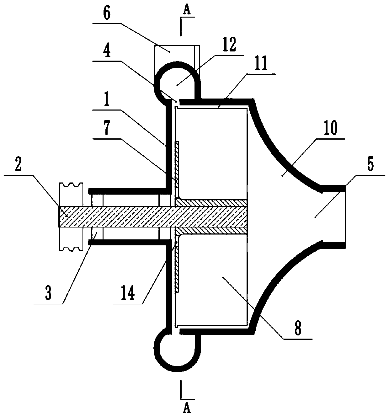 High-pressure centrifugal hydraulic pump