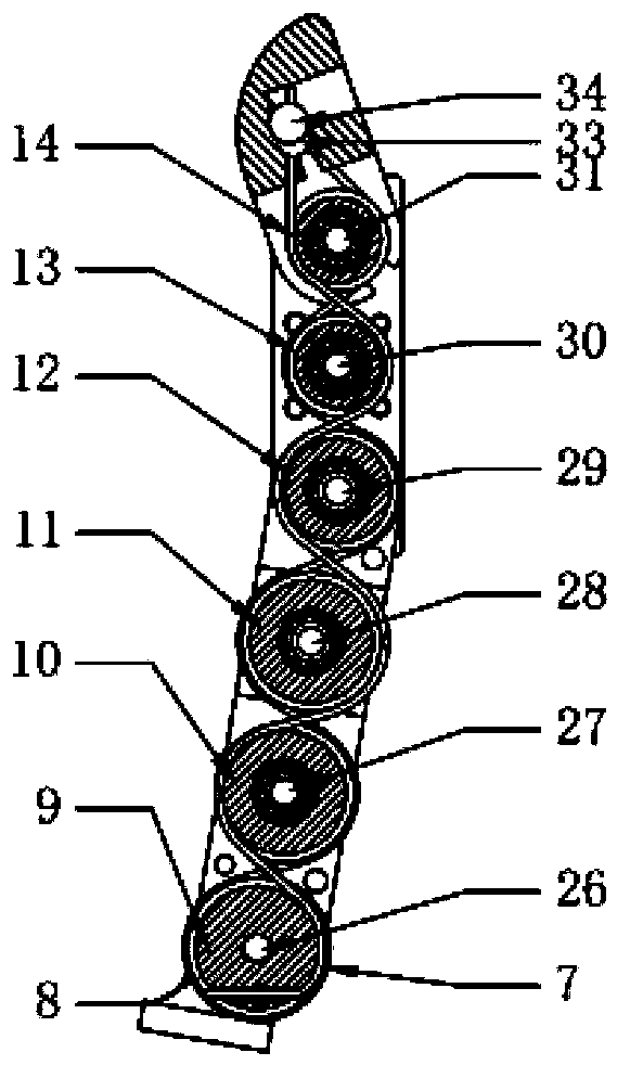 Under-actuated artificial limb hand