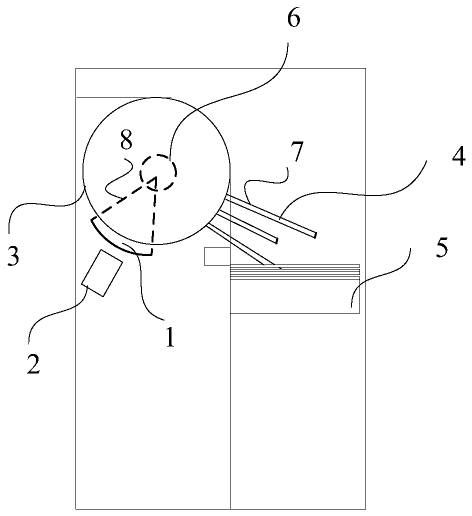 A cash box tongue positioning method, device, equipment and storage medium