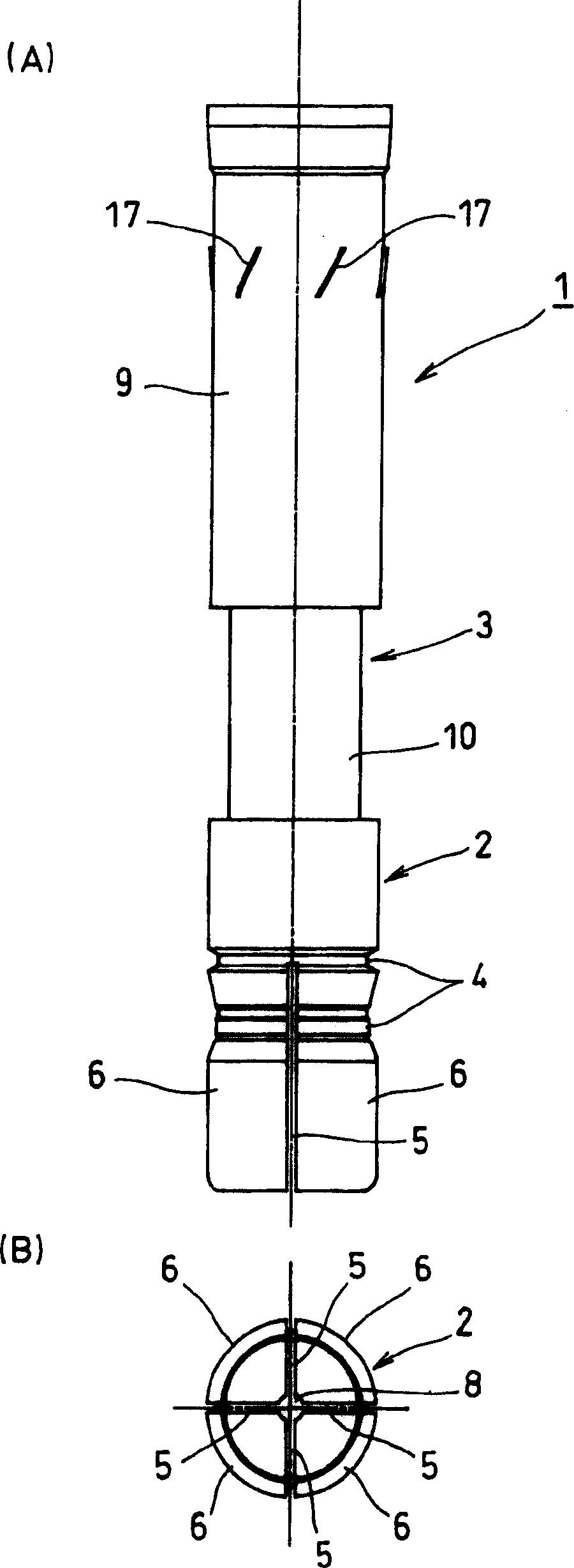 Post-construction anchor, and drill bit for drilling prepared holes therefor