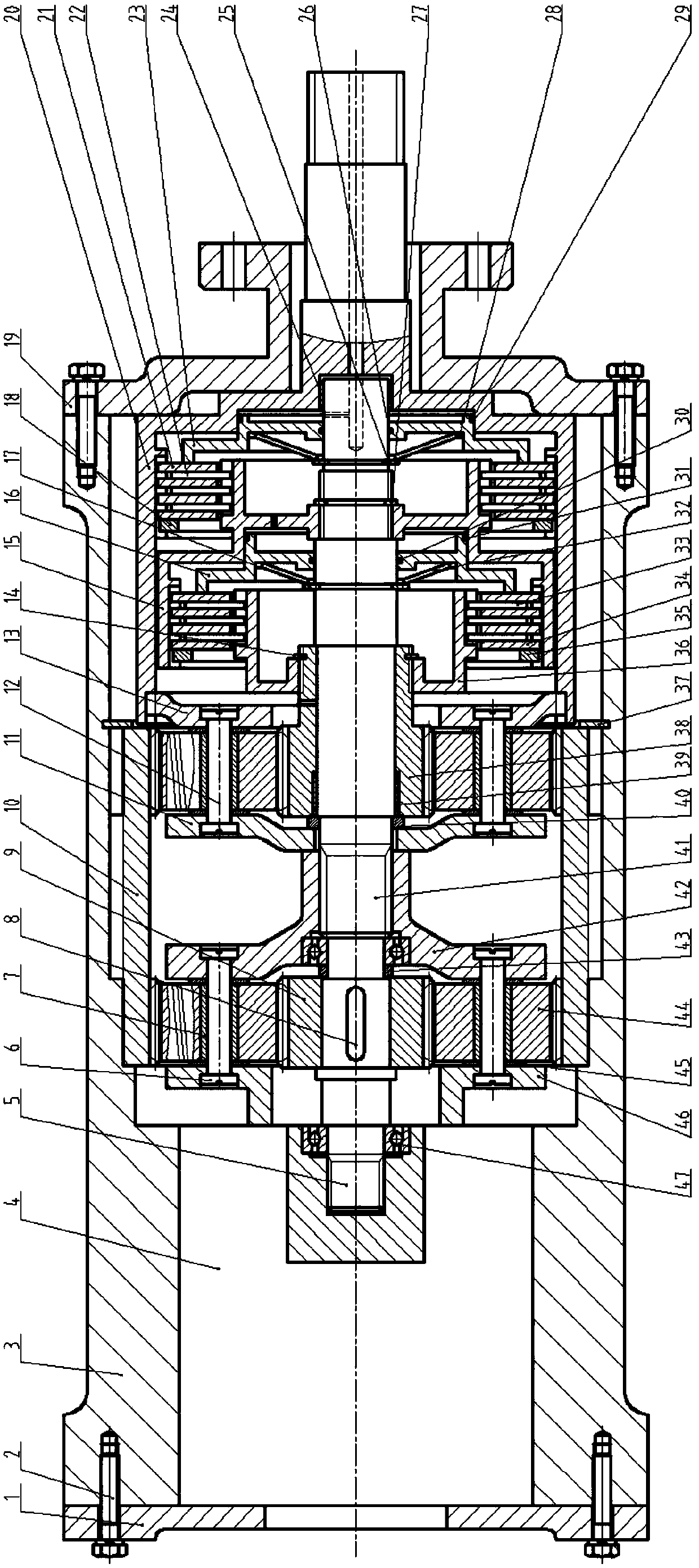 A 48v electric drive system for a dual-clutch planetary hybrid vehicle