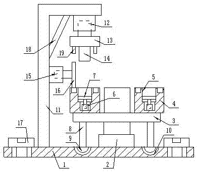 Efficient rotating stamping shaping mold