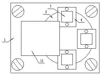 Efficient rotating stamping shaping mold