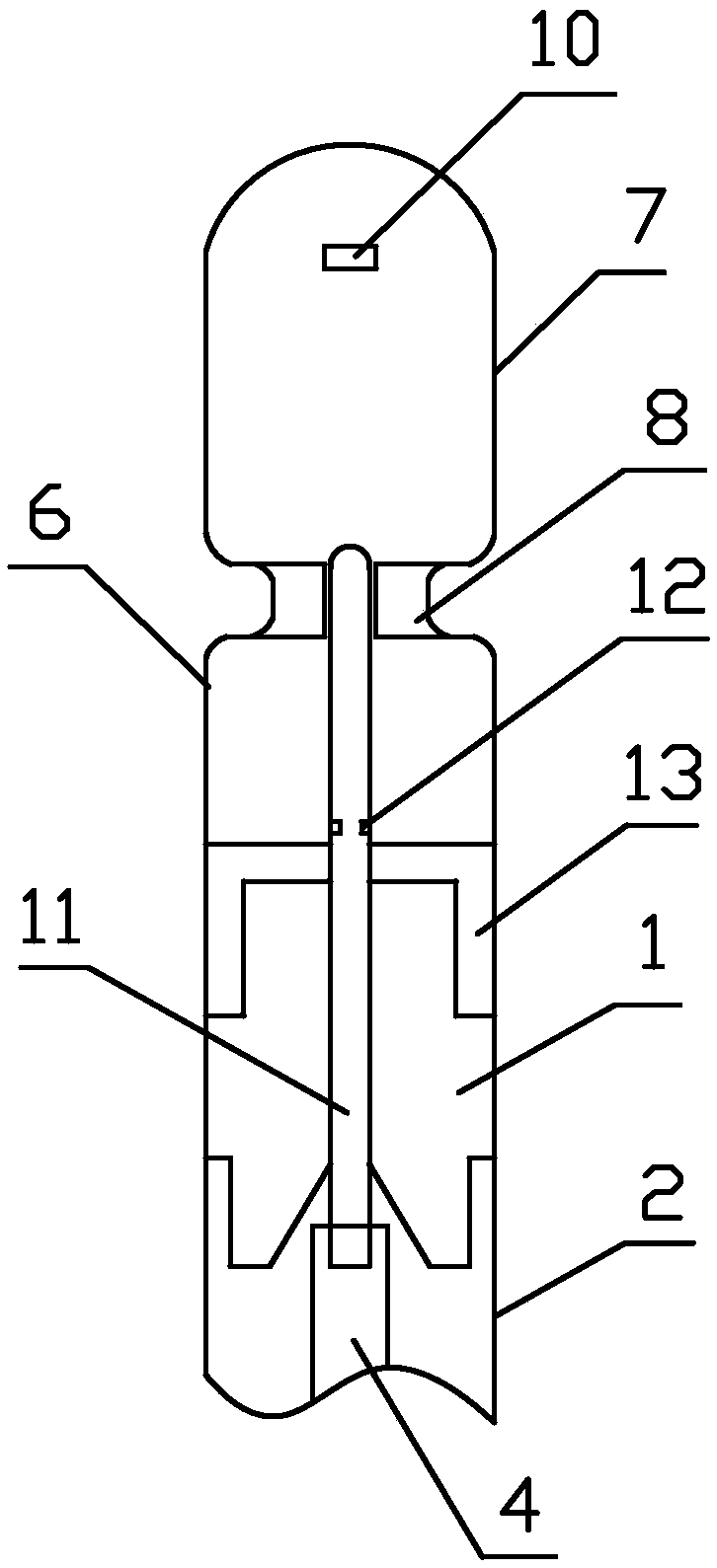 Two-chamber-combined composite assembly ATP detection swab