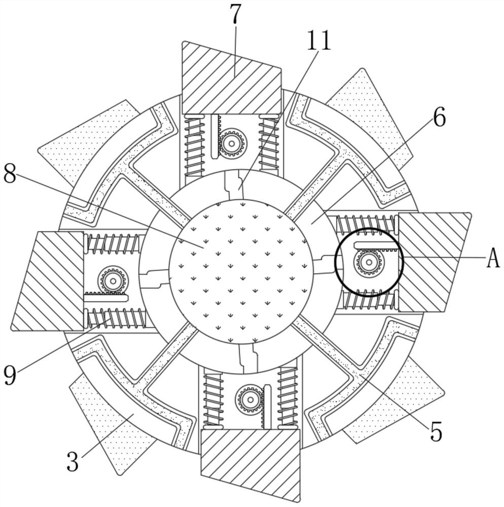 Energy-saving and environment-friendly chemical raw material cutting device with tool bit quick cooling function