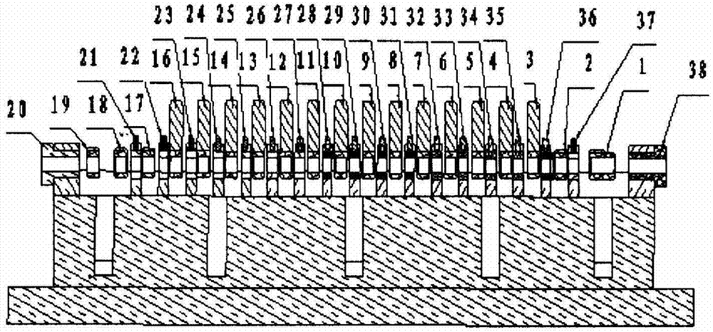 Processing method for holes in multi-lug-plate parts with dense spaces