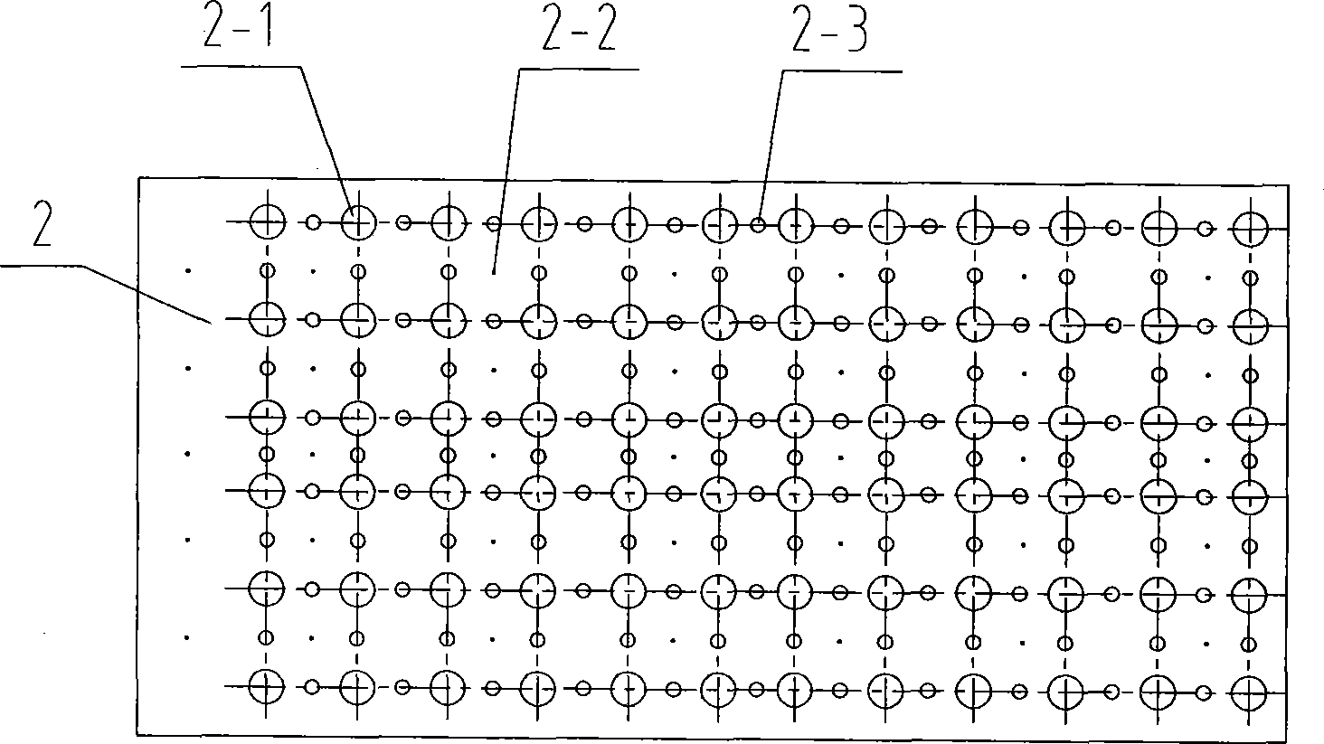 Mechanism for preventing rubbing filtering packet of pulse bag-type dust remover