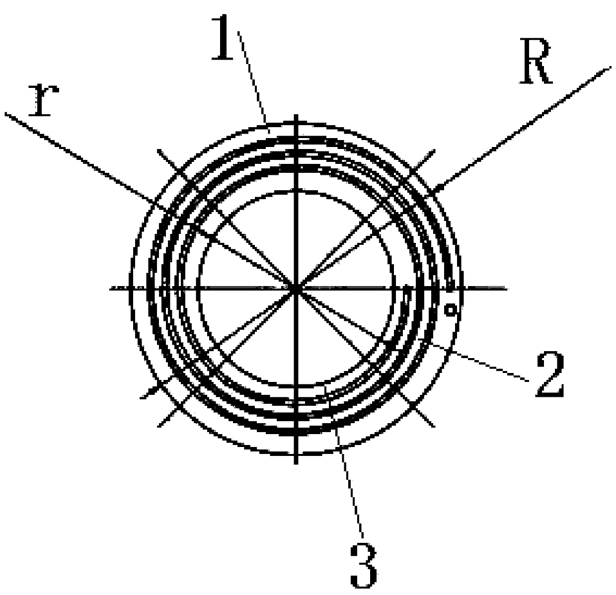 A single rib helical spring leaf