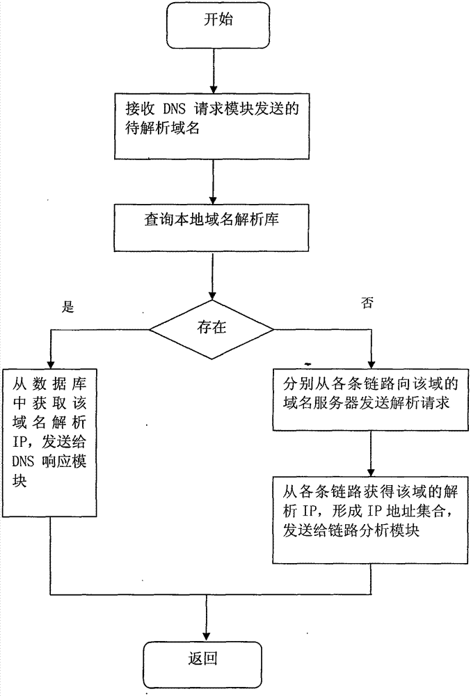 Multi-link adaptive DNS resolution device