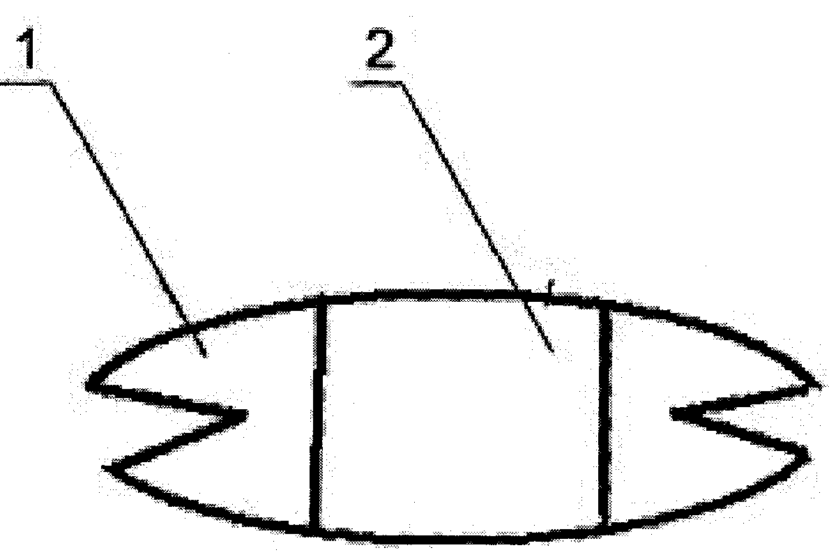 Band-aid with shear mouths