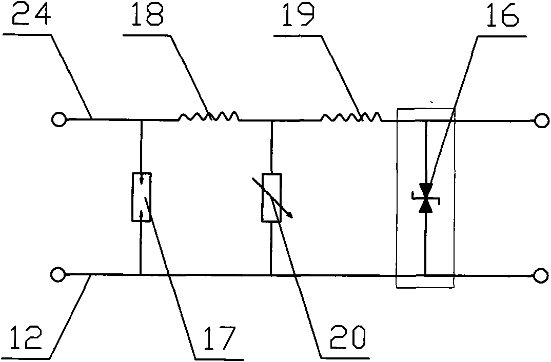 Anti-surge voltage electric connector socket