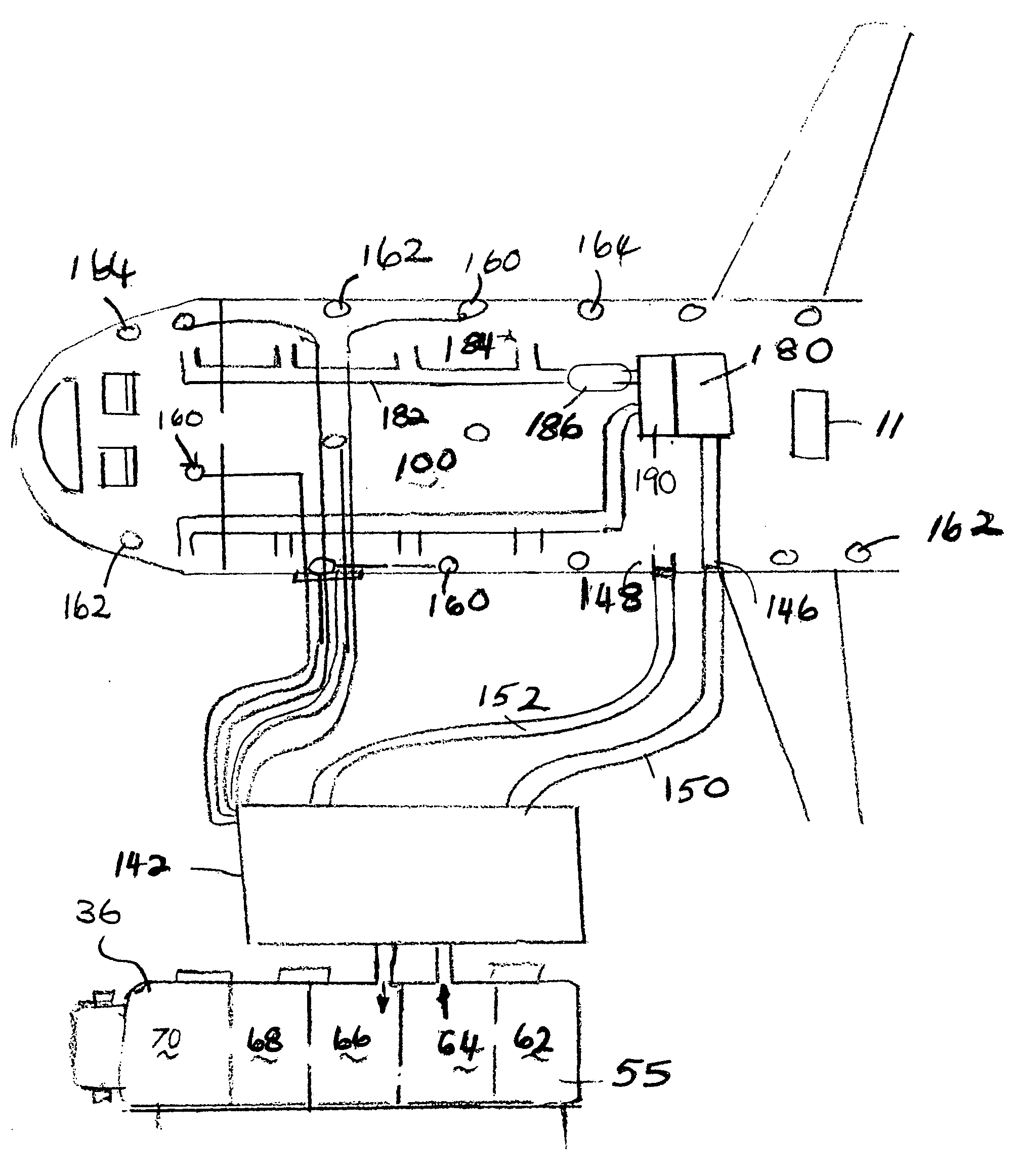 Aircraft and passenger decontamination system