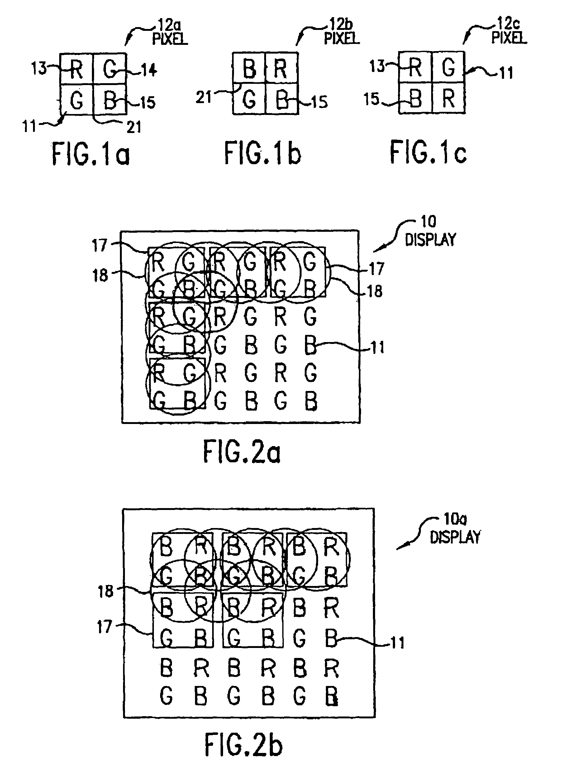 Dynamic pixel resolution, brightness and contrast for displays using spatial elements