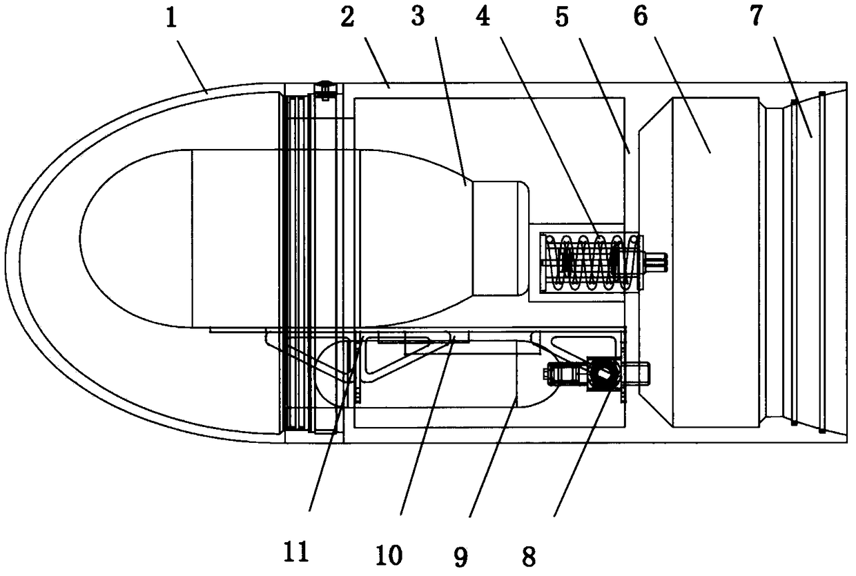 Autonomous underwater vehicle capable of separating payloads