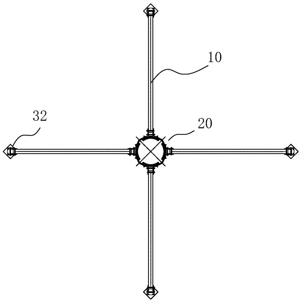 Protection device and protection method for garden landscape trees