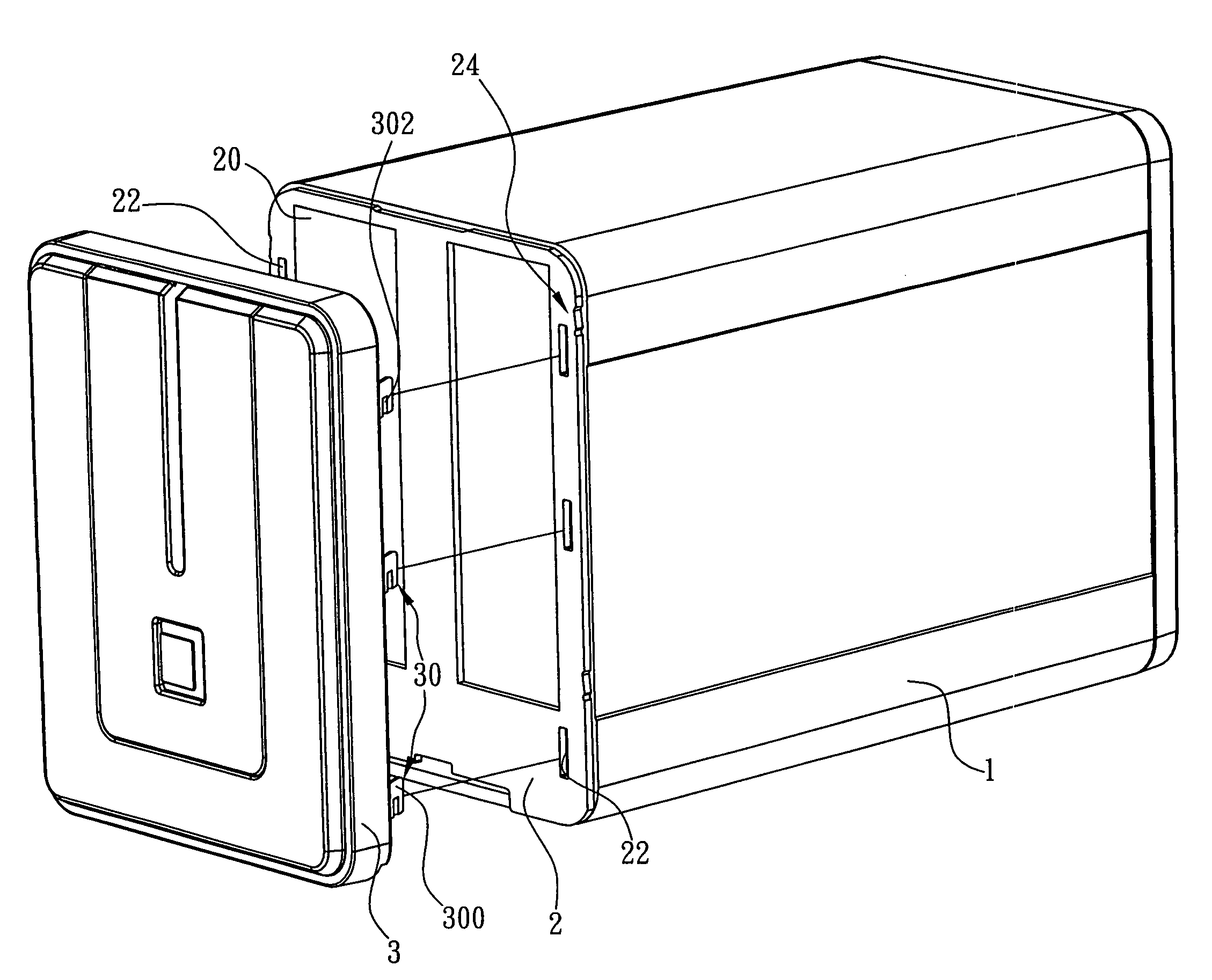 External box for hard disk drives