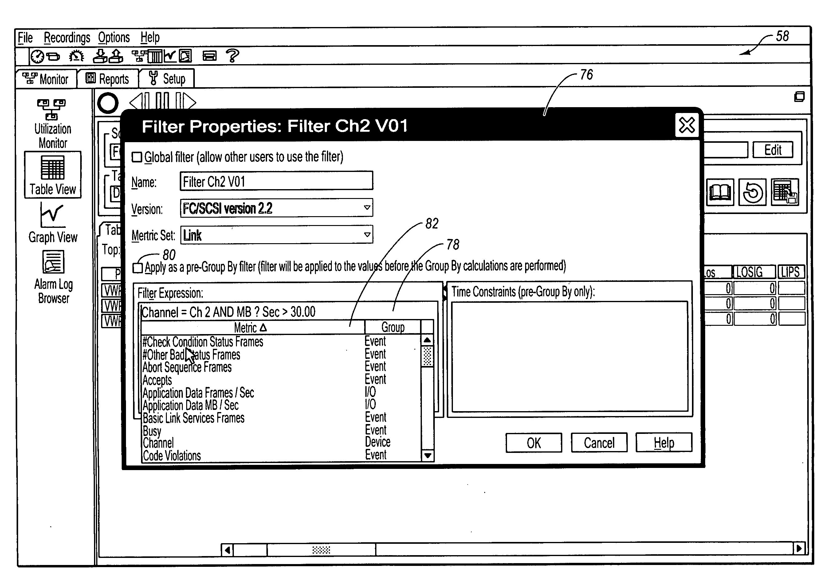 Systems and methods for filtering network diagnostic statistics