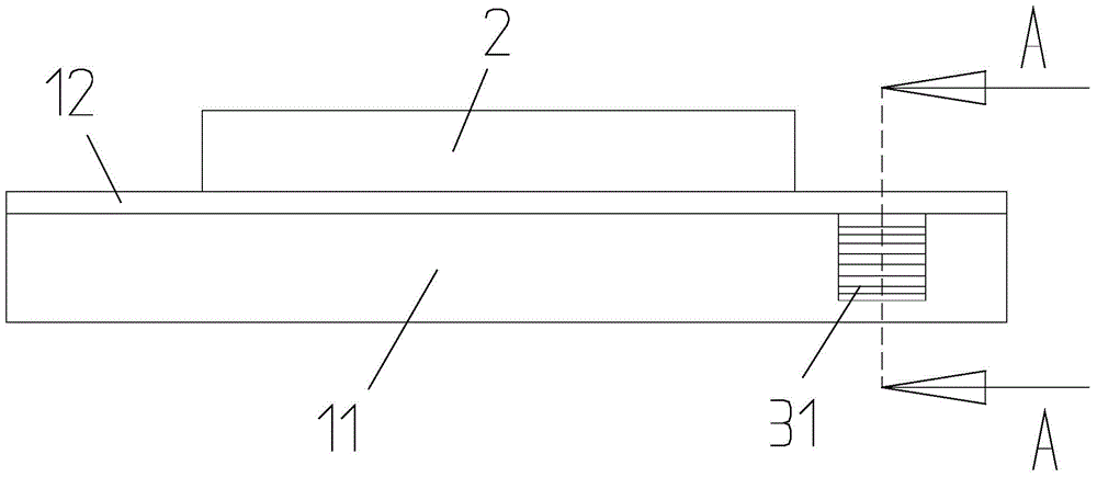 Power device parallel cooling structure and motor controller applying same