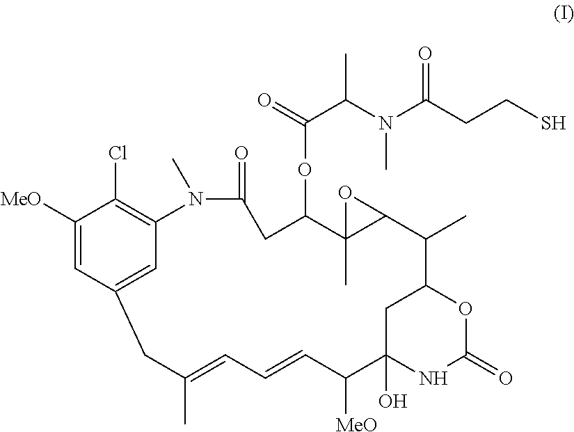 Preparation of maytansinoid antibody conjugates by a one-step process