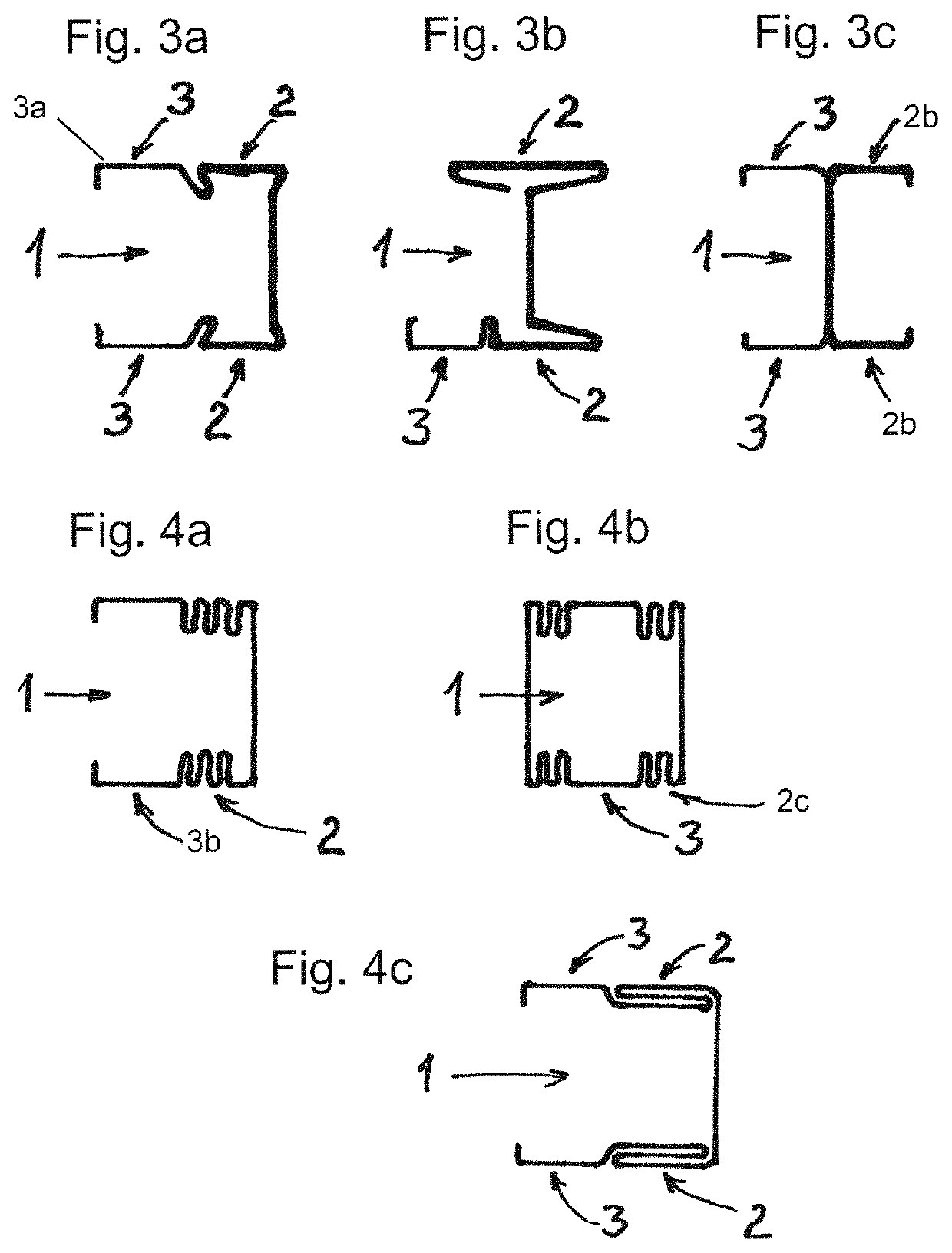 Drywall construction combination profiled section for walls and ceilings of a house