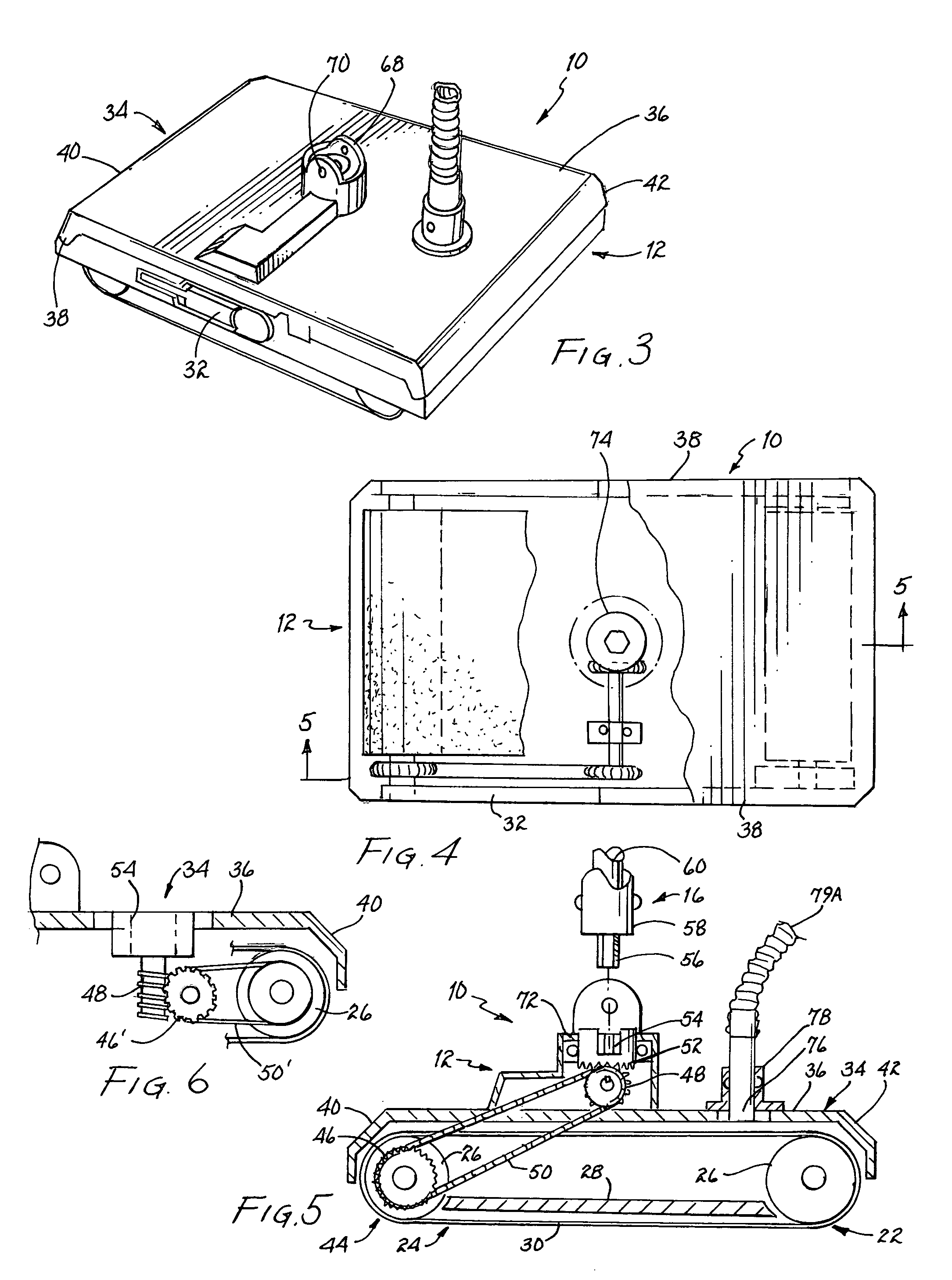 Extendable remote motored sander and method therefor