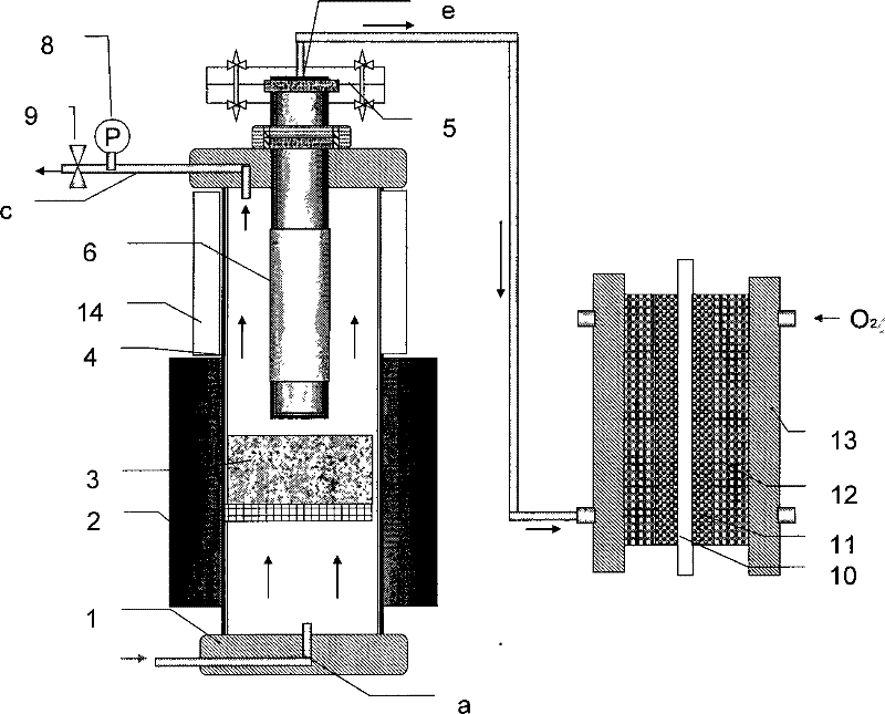 Alkane cracking and fuel cell compound power generation system