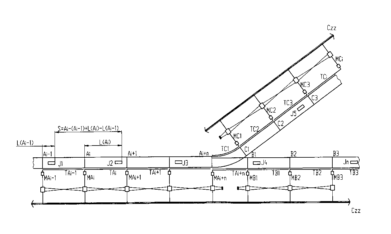 Networking operation dispatching system for railway vehicles based on electronic intervals