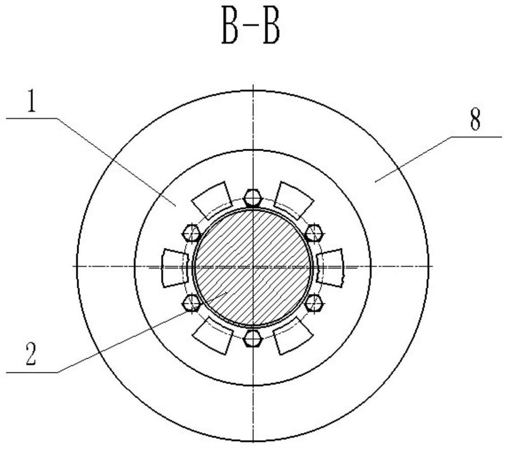 Horizontal high-temperature-resistant multi-section control drum