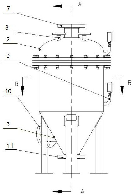 Box-type high-temperature gas filter